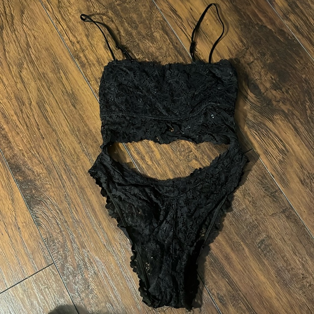 urban outfitters bodysuit lingerie black